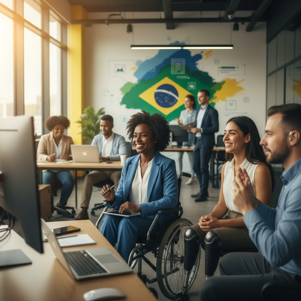 Trabalho remoto amplia vagas PCD no Brasil em 2026